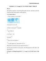 Giải bài 1, 2, 3 trang 12, 13, 14 SGK Toán 5: Hỗn số - Giáo viên Việt Nam