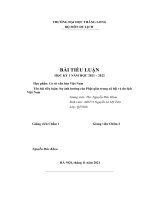 Học phần cơ sở văn hóa việt nam tên bài tiểu luận sự ảnh hưởng của phật giáo trong xã hội và du lịch việt nam 