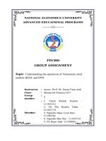 FIN360 GROUP ASSIGNMENT topic understanding the operations of vietnamese stock markets HOSE and HNX 