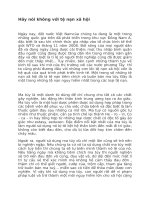 Hãy nói không với tệ nạn xã hội - Giáo viên Việt Nam