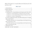 TIỂU LUẬN: Chuyển rủi ro ro trong hợp đồng mua bán hàng hóa quốc tế theo quy định của CISG