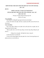 Đề thi học sinh giỏi văn lớp 9 cấp huyện - Giáo viên Việt Nam