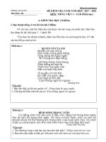 Đề thi học kì 2 Tiếng Việt lớp 1 theo thông tư 22 - Giáo viên Việt Nam