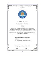 PHÂN TÍCH ẢNH HƯỞNG của các yếu tố môi TRƯỜNG MARKETING vĩ mô đến các QUYẾT ĐỊNH MARKETING của DOANH NGHIỆP đối với sản PHẨM GIÀY ANANAS  đề XUẤT các GIẢI PHÁP MARKETING 