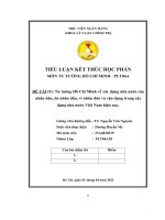 Tư tưởng hồ chí minh v xây dựng nhà nước củ (5) a nhân dân, do nhân dân, vì nhân dân và vận dụng trong xây dựng nhà nước việt nam hiện nay  