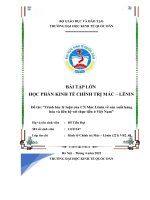 Đề tài trình bày lý luận của CN mác lênin về sản xuất hàng hóa và liên hệ với thực tiễn ở việt nam 1 