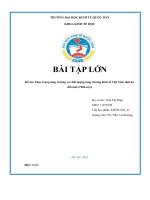 Đề tài thực trạng tăng trưởng và chất lượng tăng trưởng kinh tế việt nam thời kỳ đổi mới (1986 nay) 