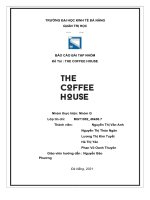 BÁO cáo bài tập NHÓM đề tài  THE COFFEE HOUSE 
