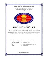 ĐỀ bài PHÂN TÍCH HOÀN CẢNH LỊCH sử, nội DUNG, ý NGHĨA của đại hội đại BIỂU TOÀN QUỐC lần THỨ VI của ĐẢNG (121986) 