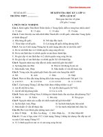 Đề thi học kì 1 Lịch sử 11 năm học 2020 – 2021 - Giáo viên Việt Nam