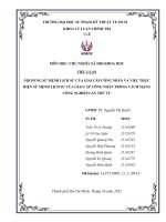 NỘI DUNG sứ MỆNH LỊCH sử của GIAI cấp CÔNG NHÂN và VIỆC THỰC HIỆN sứ MỆNH LỊCH sử của GIAI cấp CÔNG NHÂN TRONG CÁCH MẠNG CÔNG NGHIỆP lần THỨ tư 