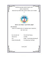 BÁO cáo THỰC tập TỔNG hợp đơn vị thực tập CÔNG TY cổ PHẦN đầu tư THƯƠNG mại và DỊCH vụ SHC VIỆT NAM 