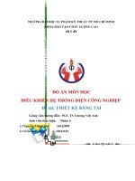 ĐỒ án môn học điều KHIỂN hệ THỐNG điện CÔNG NGHIỆP đề tài THIẾT kế BĂNG tải 