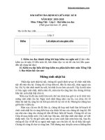 Đề thi giữa kì 2 lớp 5 môn Tiếng Việt năm 2020 - Giáo viên Việt Nam