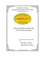 BÁO cáo môn đồ án PHẦN mềm đề tài quản lí thuê phòng 