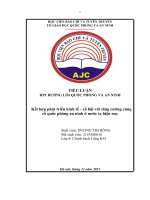 TIỂU LUẬN HP1 ĐƯỜNG lối QUỐC PHÒNG và AN NINH kết hợp phát tri   xã h ển kinh tế ội với tăng cường củng cố quốc phòng an ninh ở nước ta hi ện nay 
