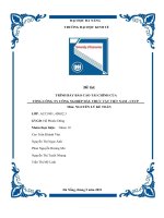 Đề tài TRÌNH bày báo cáo tài CHÍNH của TỔNG CÔNG TY CÔNG NGHIỆP dầu THỰC vật VIỆT NAM   CTCP 