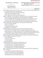 Đề thi học kì 1 Lịch sử 12 năm học 2020 – 2021 - Giáo viên Việt Nam