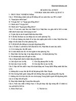 Đề thi giữa kì 1 Lịch sử 11 năm học 2020 – 2021 - Giáo viên Việt Nam