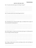 Bài tập toán cơ bản và nâng cao lớp 2 - Giáo viên Việt Nam