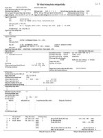 BỘ HỒ SƠ HẢI QUAN QUẢN TRỊ