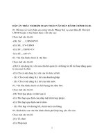 ĐÁP án TRẮC NGHIỆM SOẠN THẢO văn bản HÀNH CHÍNH EG48- trường đại học mở Hà Nội