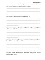 Bài tập toán cơ bản và nâng cao lớp 2 - Giáo viên Việt Nam