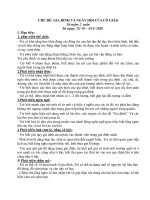 Kế hoạch tuần Chủ đề gia đình và ngày hội của cô giáo