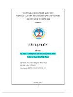 BÀI TẬP LỚN Đề bài Lý luận về hàng hóa sức lao động của C.Mác. Liên hệ thực tiễn Việt Nam