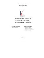 BÁO cáo bài tập lớn xây DỰNG ỨNG DỤNG XEM PHIM TRỰC TUYẾN 