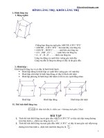 Bài tập thể tích khối lăng trụ, hình lăng trụ mẫu mực - Giáo viên Việt Nam