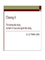 Thị trường tiêu dùng và hành vi mua của người tiêu dùng