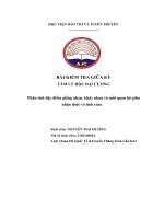 TÂM lý học đại CƯƠNG phân tích đặc điểm giống nhau, khác nhau và mối quan hệ giữa nhận thức và tình cảm 