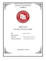TIỂU LUẬN case study the stress of caring 