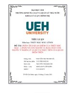 đề tài phân tích quan điểm của triết học mác   lênin về con người và bản chất con người  ý nghĩa lý luận và thực tiễn của quan điểm trên 