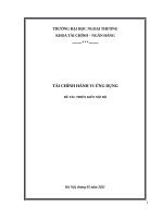 Tài chính hành vi  Thiên kiến nội bộ