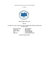 đề tài vai trò của cuộc cách mạng công nghiệp đối với phát triển kinh tế việt nam 