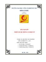 BÀI TẬP LỚN THIẾT KẾ HỆ THỐNG CƠ ĐIỆN TỬ  Thiết kế hệ thống tự động phân loại bánh kẹo sử dụng công nghệ xử lý ảnh