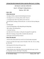 Kế hoạch giáo dục mầm non