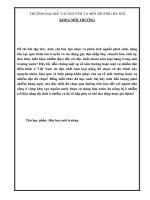 Độc học môi trường ĐỘC CHẤT ASEN TRONG NƯỚC NGẦM