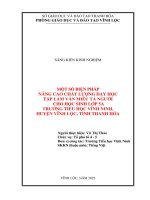 (SKKN 2022) một số biện pháp nâng cao chất lượng dạy học tập làm văn miêu tả người cho học sinh lớp 5a trường tiểu học vĩnh ninh, huyện vĩnh lộc, tỉnh thanh hóa 