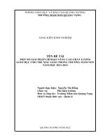 (SKKN 2022) Một số giải pháp chỉ đạo nâng cao chất lượng giáo dục trẻ mẫu giáo trong trường màm non