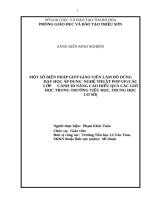 (SKKN 2022) Một số biện pháp giúp giáo viên làm đồ dùng dạy học áp dụng nghệ thuật POP –UP ( Các lớp cảnh 3D nâng cao hiệu quả các giờ học trong Trường Tiểu học, Trung học cơ sở)