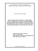 (SKKN 2022) một số biện pháp chỉ đạo và thực hiện nâng cao hiệu quả sử dụng trò chơi học tập nhằm hình thành biểu tượng số lượng cho trẻ mẫu giáo 3 4 tuổi tại trường mầm non thị trấn bến sung 