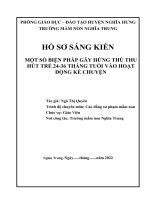 (SKKN 2022) một số biện pháp gây hứng thú thu hút trẻ 24 36 tháng tuổi vào hoạt động kể chuyện 