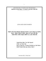 (SKKN 2022) một số giải pháp nhằm nâng cao chất lượng dạy   học phân môn địa lí tại lớp 5b1 trường tiểu học điền lư, bá thước 