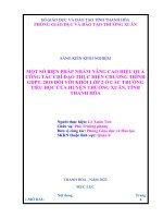 (SKKN 2022) Một số biện pháp nhằm nâng cao hiệu quả công tác chỉ đạo thực hiện chương trình giáo dục phổ thông 2018 đối với khối lớp 2 ở các trường Tiểu học huyện Thường Xuân, tỉnh Thanh Hoá