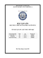 BÀI TẬP LỚN HỌC PHẦN THIẾT KẾ GIAO DIỆN NGƯỜI DÙNG đề tài tạo trang website để quảng bá nhóm nhạc có tên là The Band