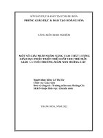 (SKKN 2022) Một số giải pháp nhằm nâng cao chất lượng giáo dục phát triển thể chất cho trẻ mẫu giáo 5-6 tuổi trường mầm non Hoằng Cát