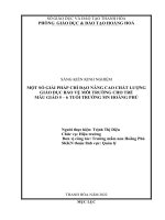 (SKKN 2022) Một số giải pháp chỉ đạo nâng cao chất lượng giáo dục bảo vệ môi trường cho trẻ mẫu giáo 5-6 tuổi Trường Mầm non Hoằng Phú